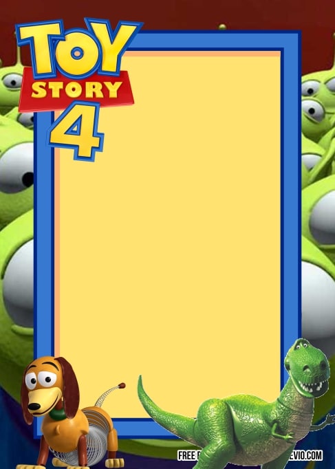 FREE Editable Toy Story 4 Birthday Invitations