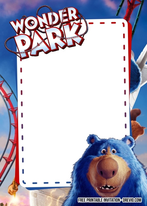 FREE Editable Wonder Park Birthday Invitations