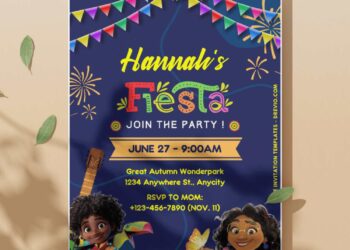 Disney Encanto Birthday Invitations: DIY Template For Beginner