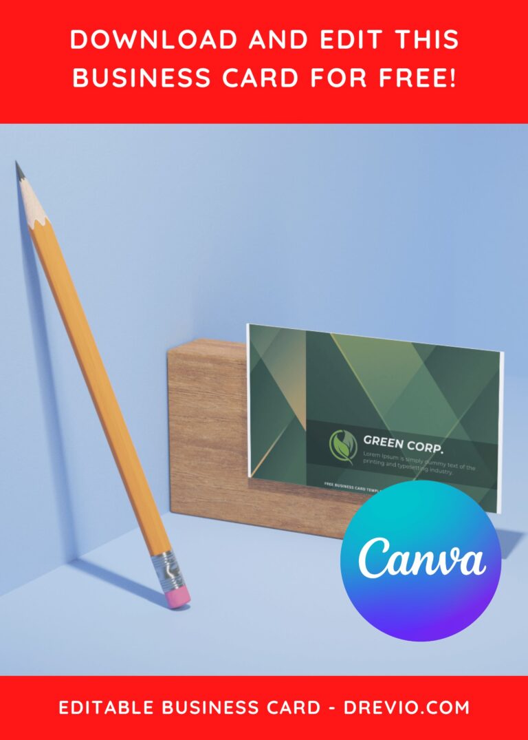 10+ Modern Geometric With Green Accent Canva Business Card Templates