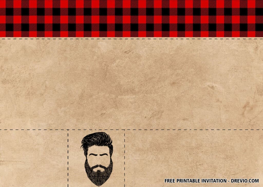 FREE Editable Beard Party Invitations