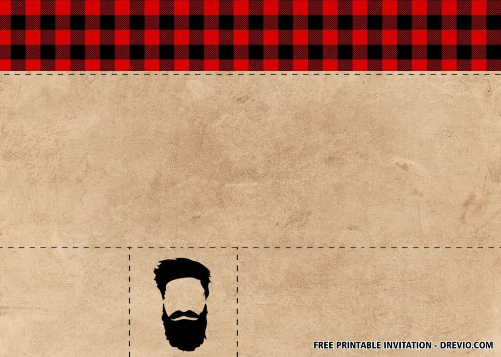 FREE Editable Beard Party Invitations