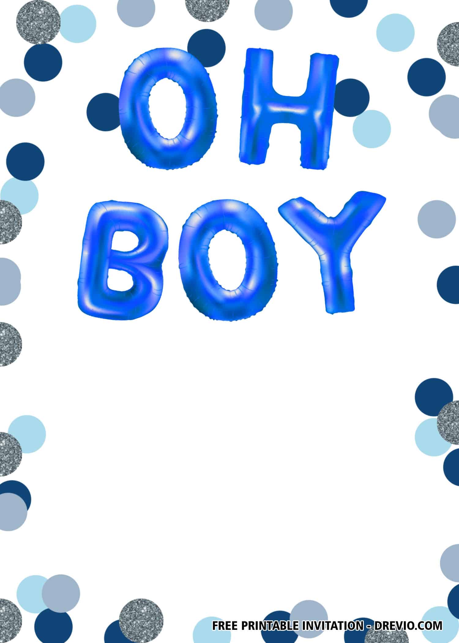 Your Guide to a Dazzling Blue and Silver Foil Balloon Party + FREE Invitations!