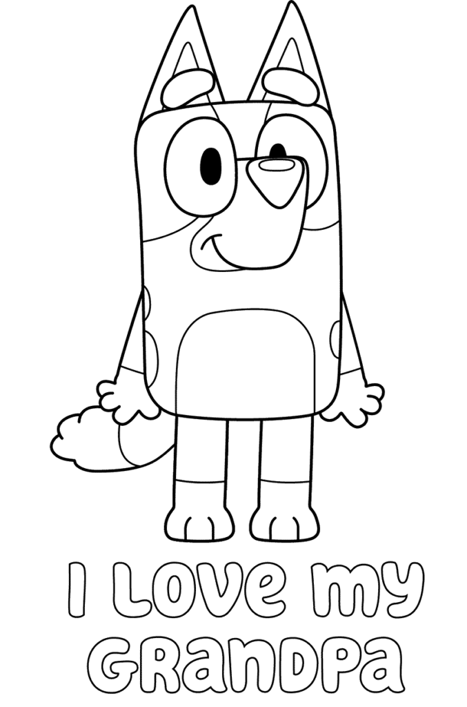 Bluey Coloring Page 2