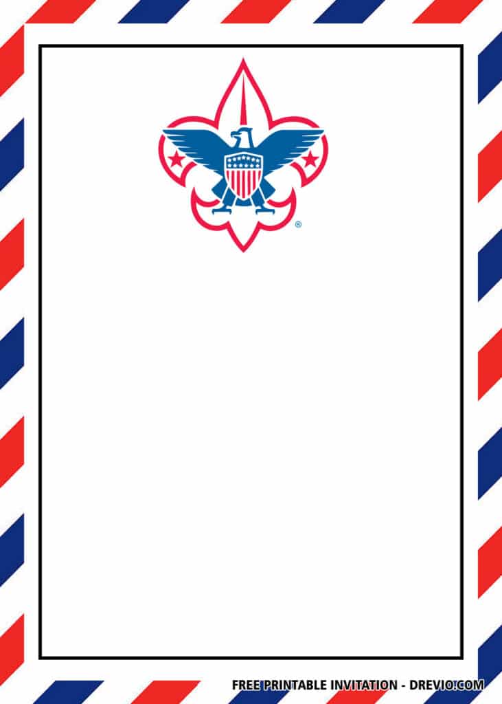 FREE Editable Boy Scout Invitations: