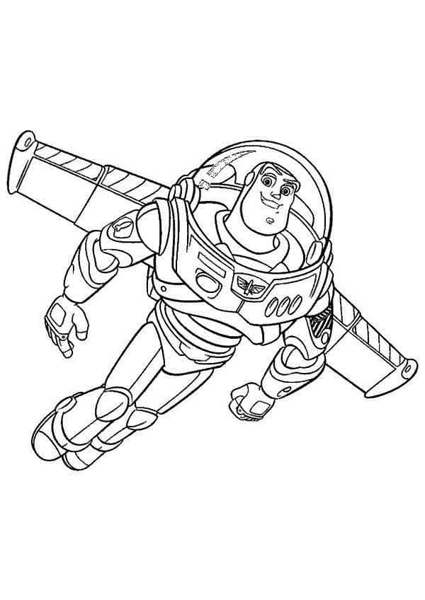 Buzz Lightyear Coloring Page 3
