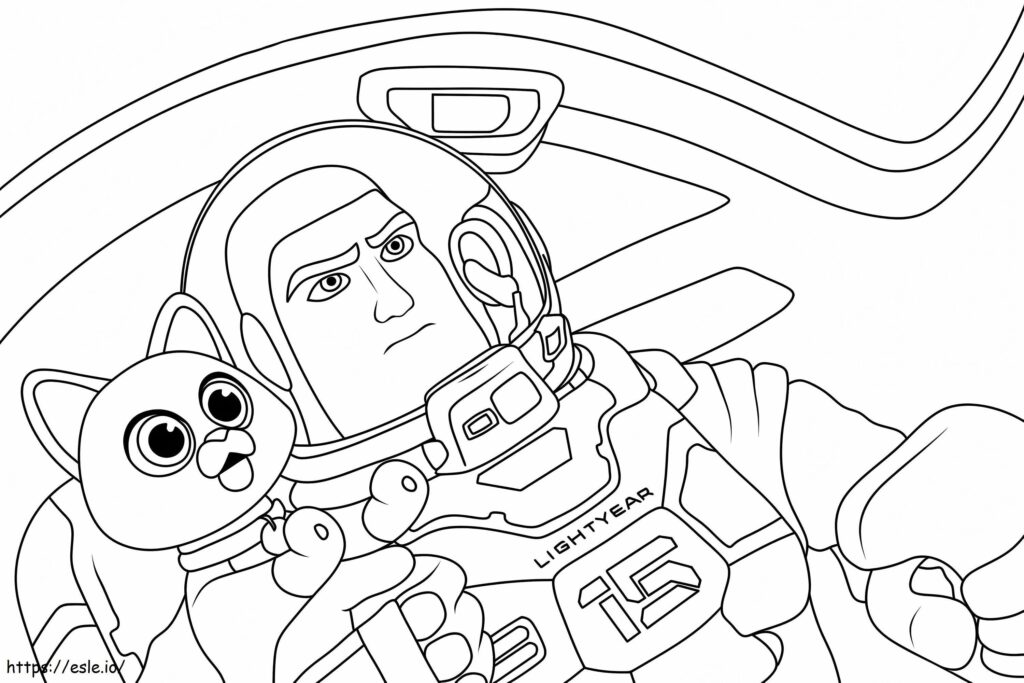 Buzz Lightyear Coloring Page 4