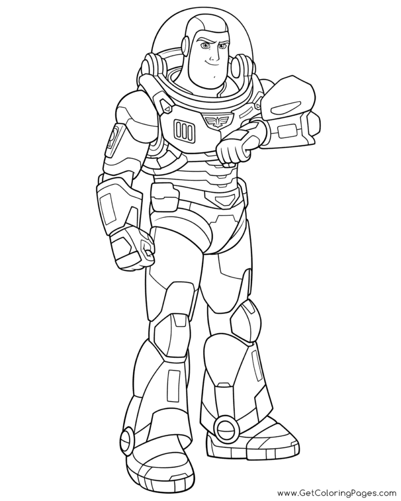 Buzz Lightyear Coloring Page 5