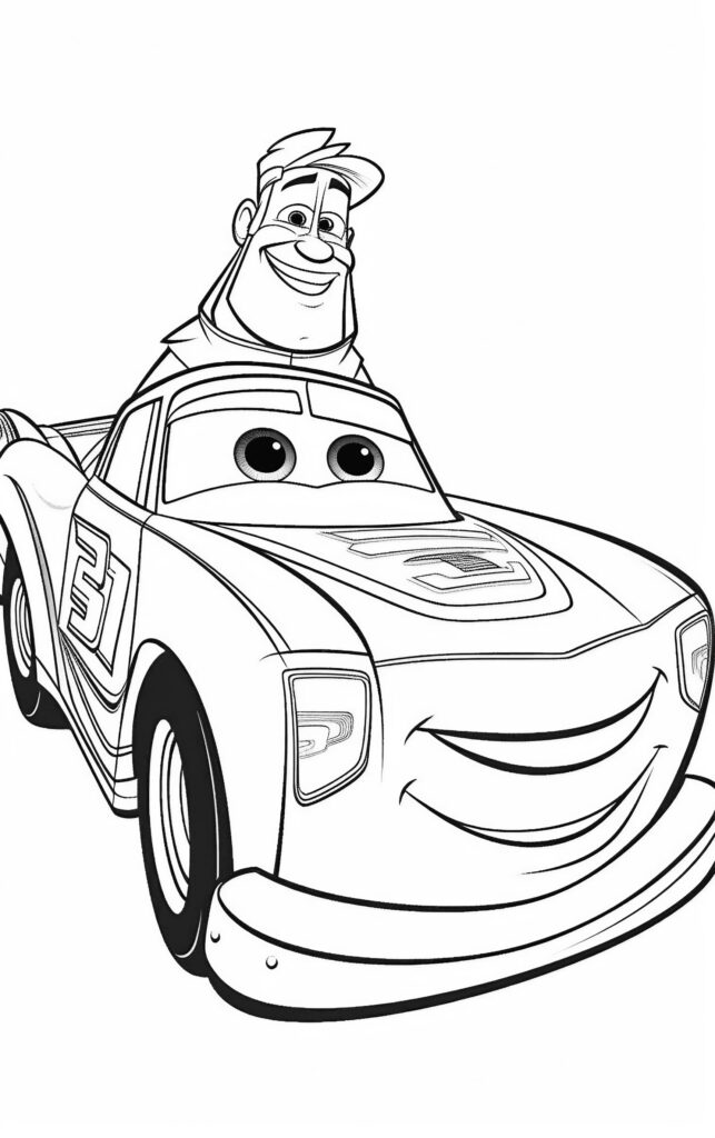 Cars Coloring Page 4