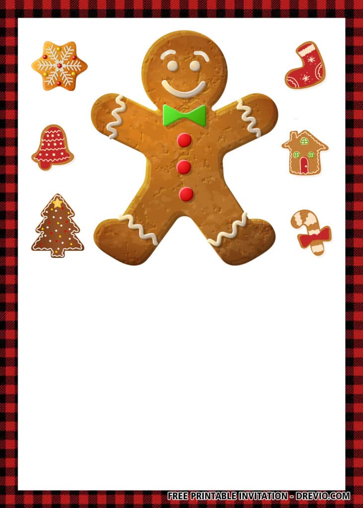 FREE Christmas Cookie Invitations
