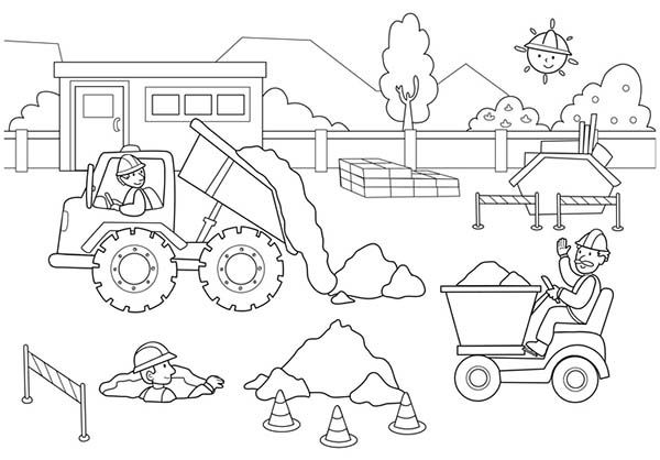 Construction Coloring Page 3