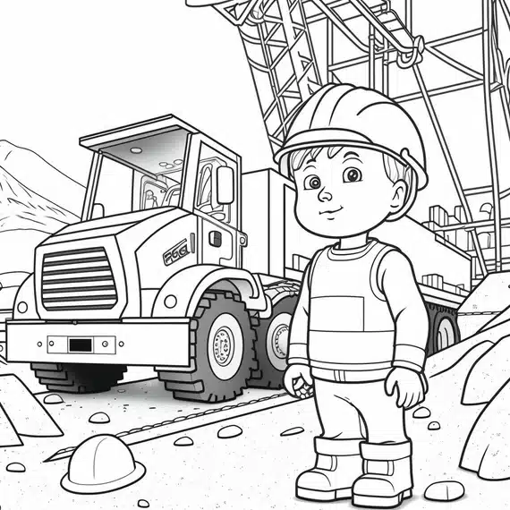 Construction Coloring Page 5