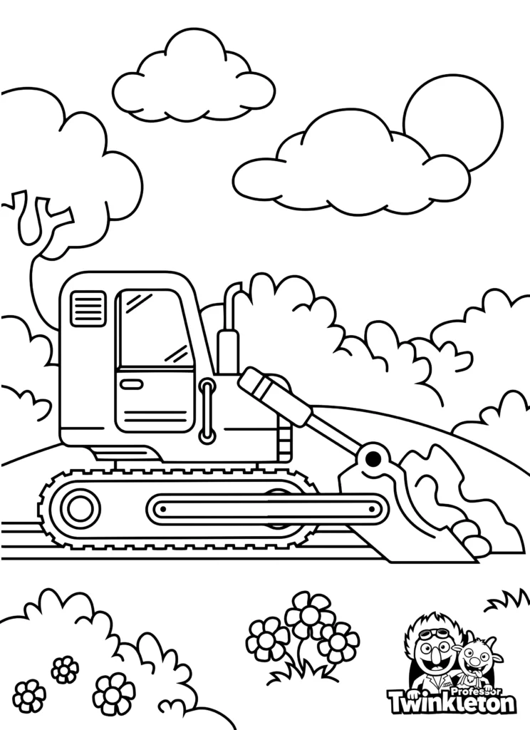 Construction Coloring Page
