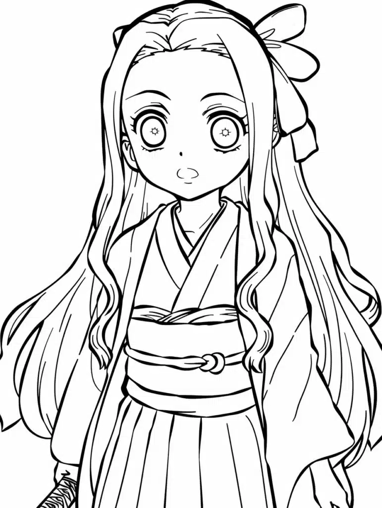 Demon Slayer Coloring Page 2