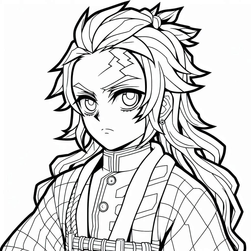 Demon Slayer Coloring Page 5