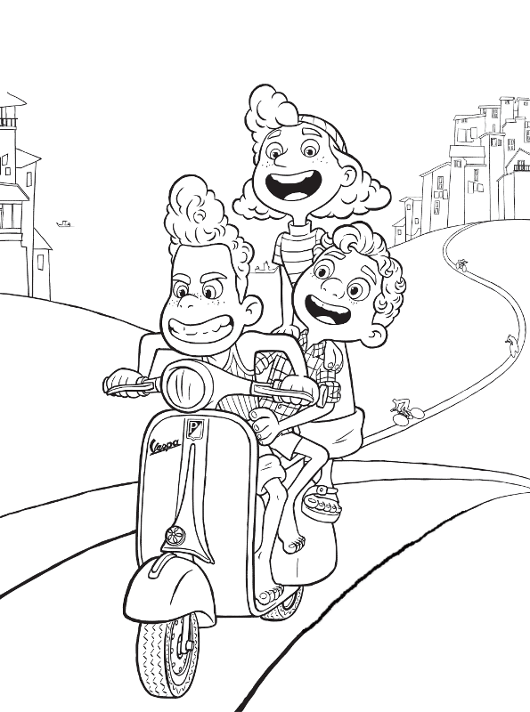 Disney Luca Coloring Page 3