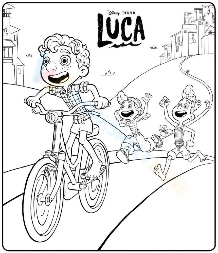 Disney Luca Coloring Page 5