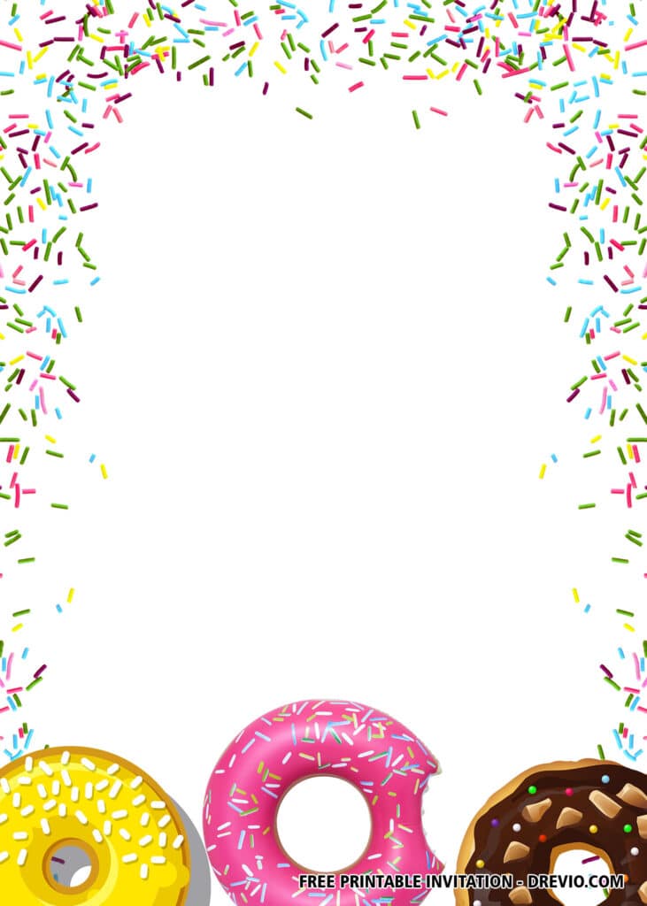 FREE Editable Donut Birthday Invitations 