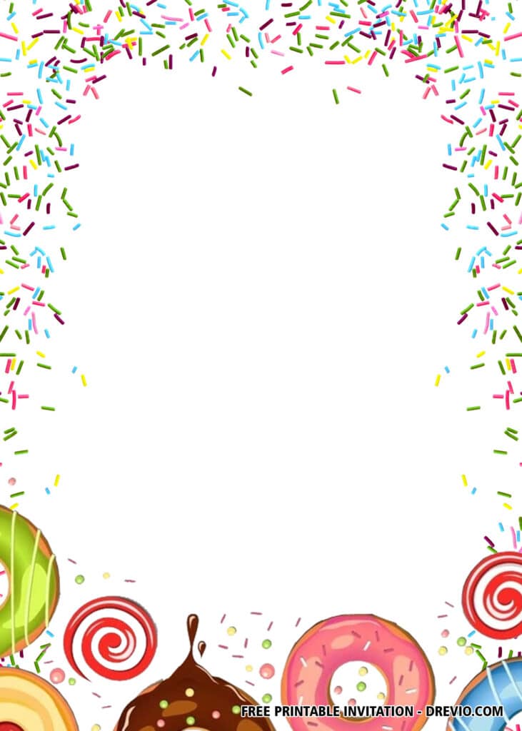 FREE Editable Donut Birthday Invitations 