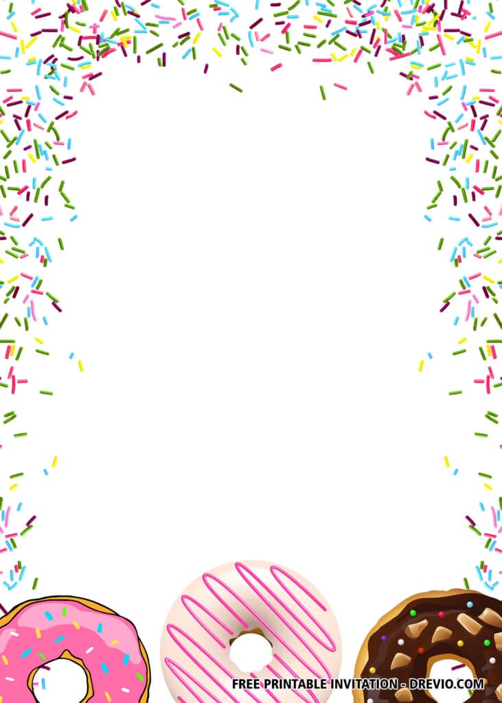 FREE Editable Donut Birthday Invitations 