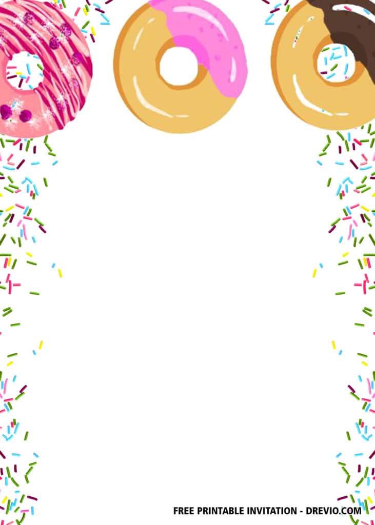 FREE Editable Donut Grow Up Birthday Invitations