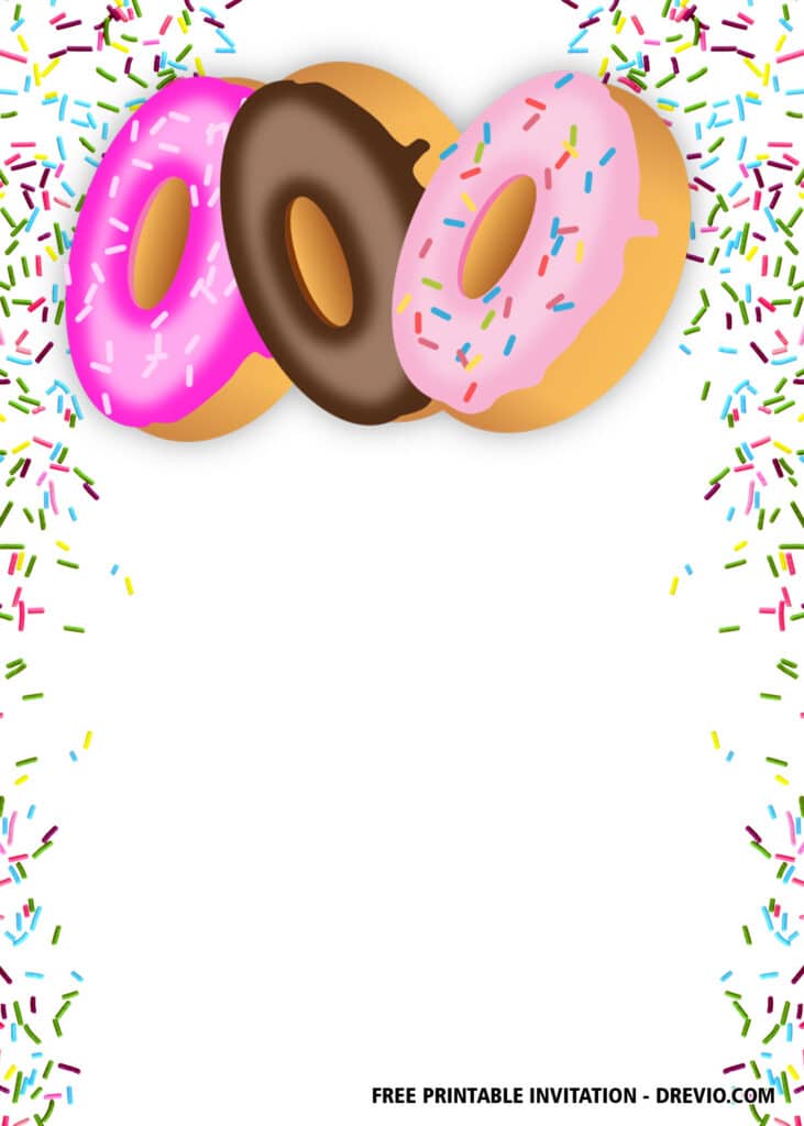 FREE Editable Donut Grow Up Birthday Invitations