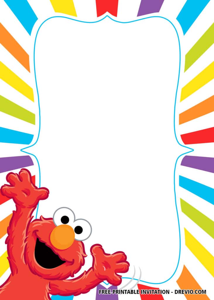 Free Elmo Birthday Invitations