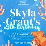 Dive into Fun: Tips for an Enchanting Aquatic Mermaid Birthday Party (with Free Invitations!)