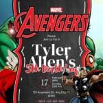 16+ Best Avengers Birthday Invitation (Editable in Canva) — We Added More!