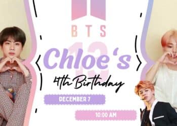FREE BTS Birthday Invitations