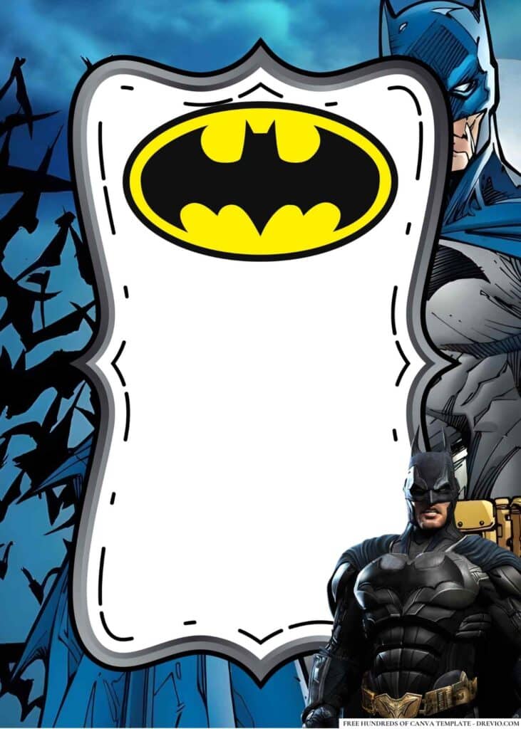 FREE Batman Birthday Canva Templates 10