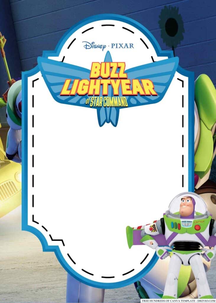 FREE Buzz Lightyear Birthday Canva Templates 18