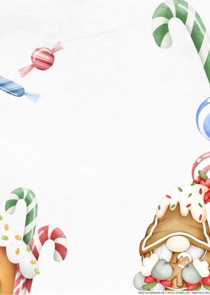 FREE Candyland Carnival Birthday Canva Templates 10