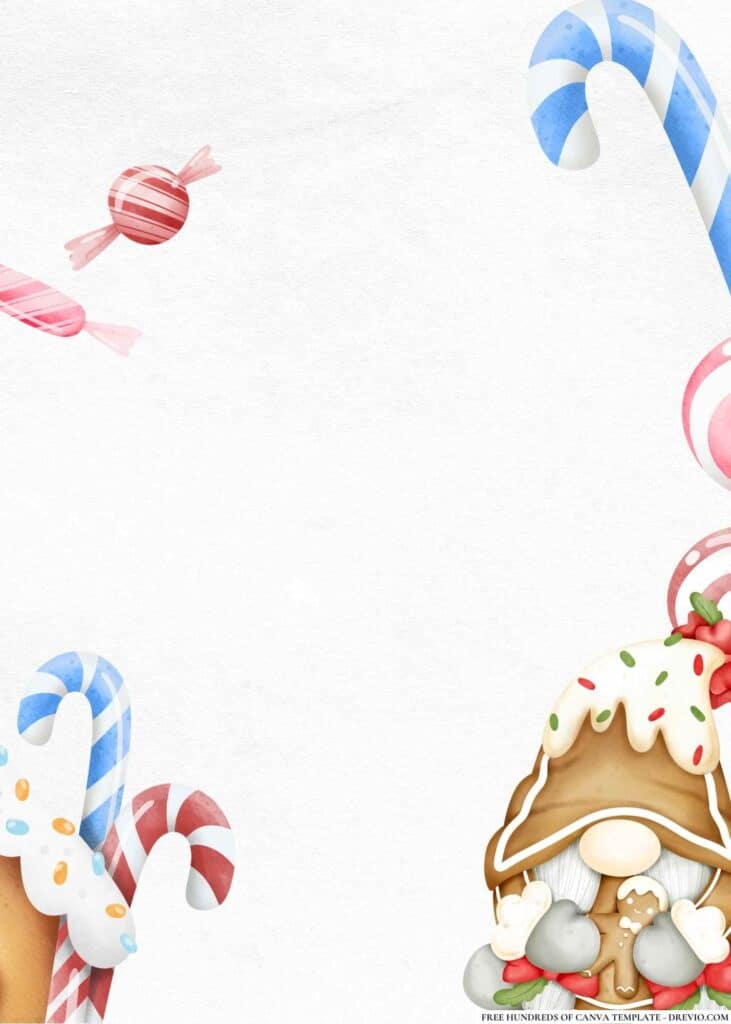 FREE Candyland Carnival Birthday Canva Templates 12