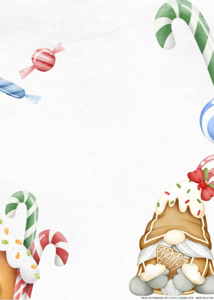 FREE Candyland Carnival Birthday Canva Templates 14