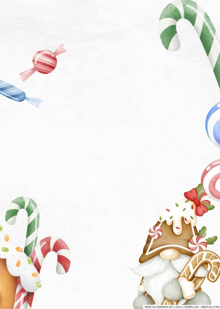 FREE Candyland Carnival Birthday Canva Templates 2