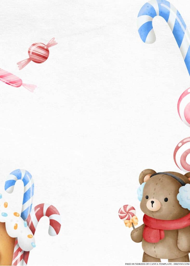 FREE Candyland Carnival Birthday Canva Templates 20