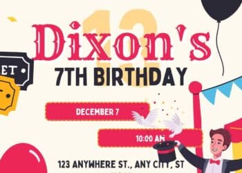 FREE Carnival Birthday Invitations