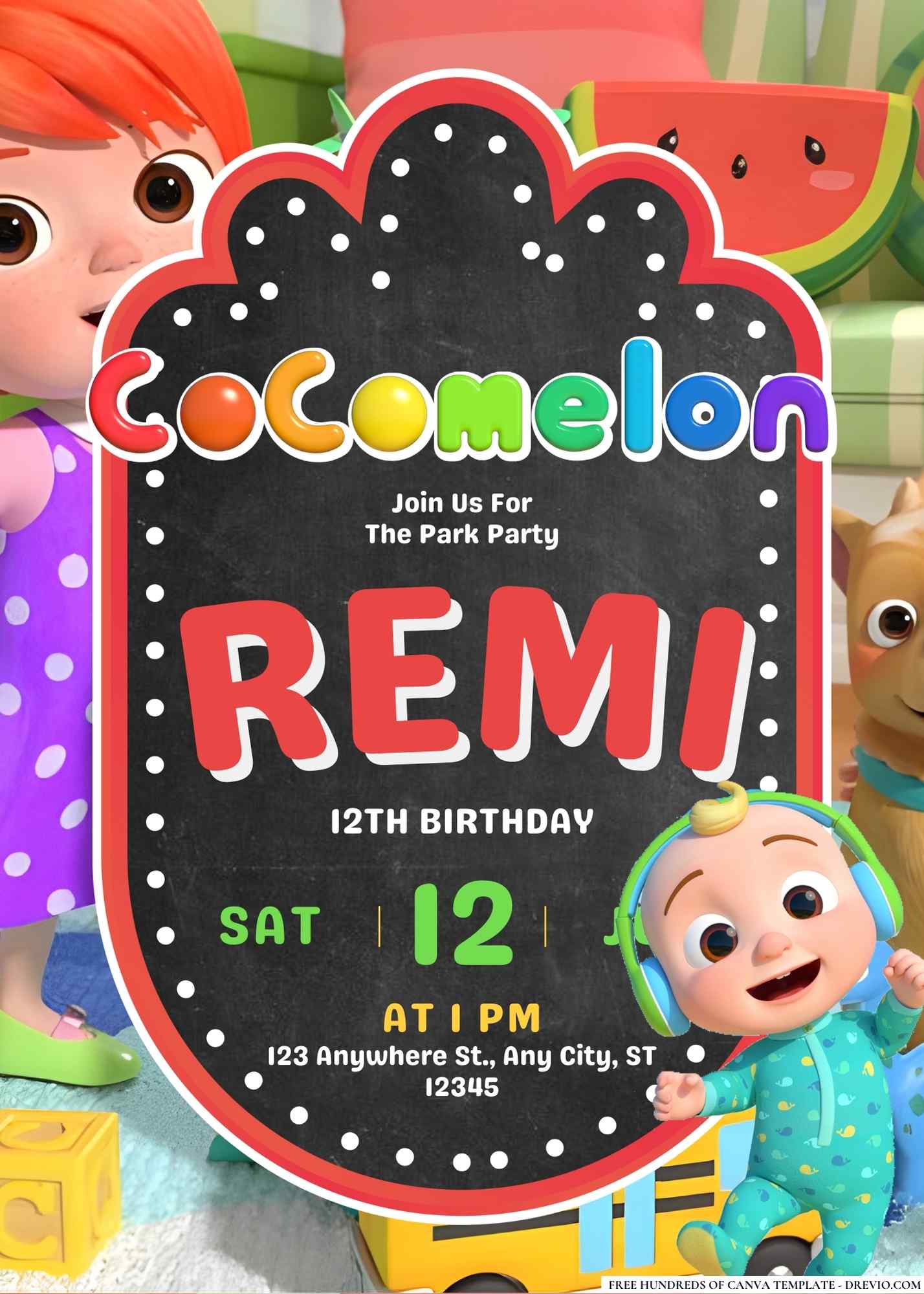 I Refreshed My Cocomelon Invitations This Year (Free + Editable)