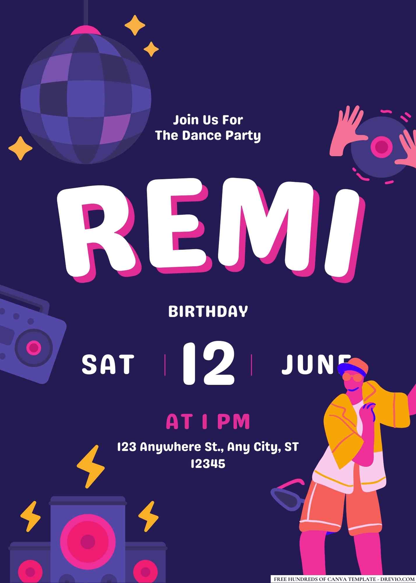Get Groovin’! Ultimate Disco Dance Birthday Invitations Inside!