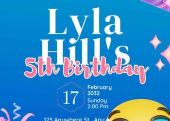 FREE Editable Emoji Birthday Invitations