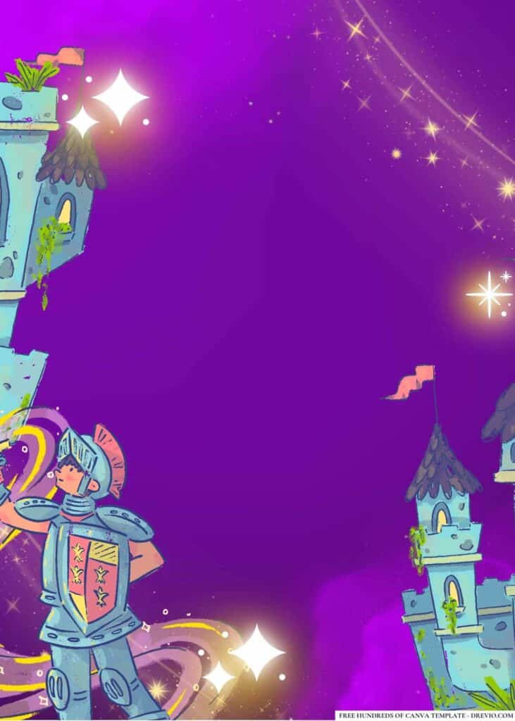 FREE Enchanted Fantasy Birthday Canva Templates 10 1