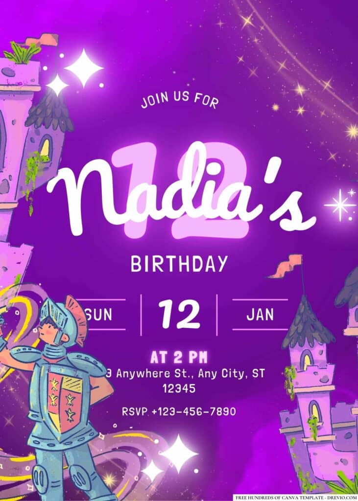 FREE Enchanted Fantasy Birthday Invitations