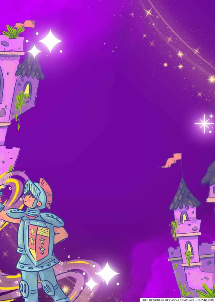 FREE Enchanted Fantasy Birthday Canva Templates 12 1