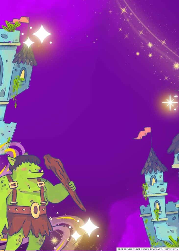 FREE Enchanted Fantasy Birthday Canva Templates 14 1