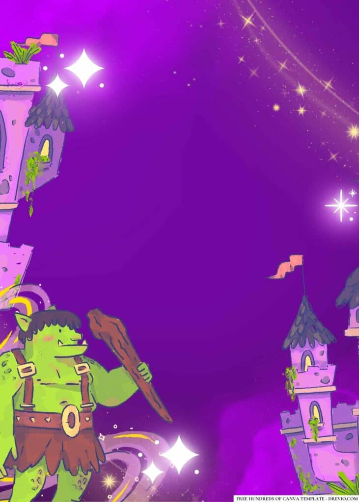 FREE Enchanted Fantasy Birthday Canva Templates 16 1
