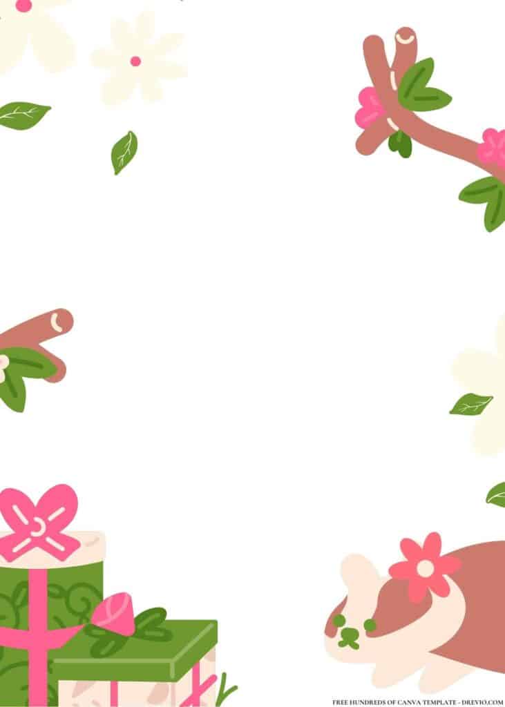 FREE Fairy Garden Birthday Canva Templates 12