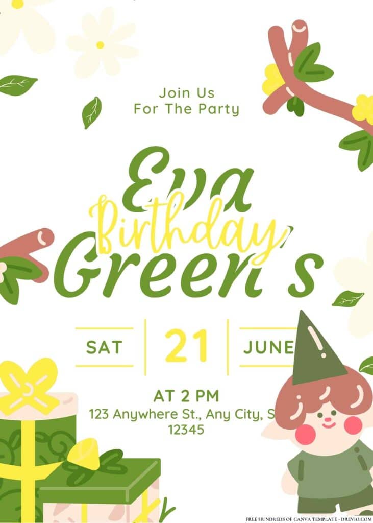 FREE Fairy Garden Party Birthday Invitations