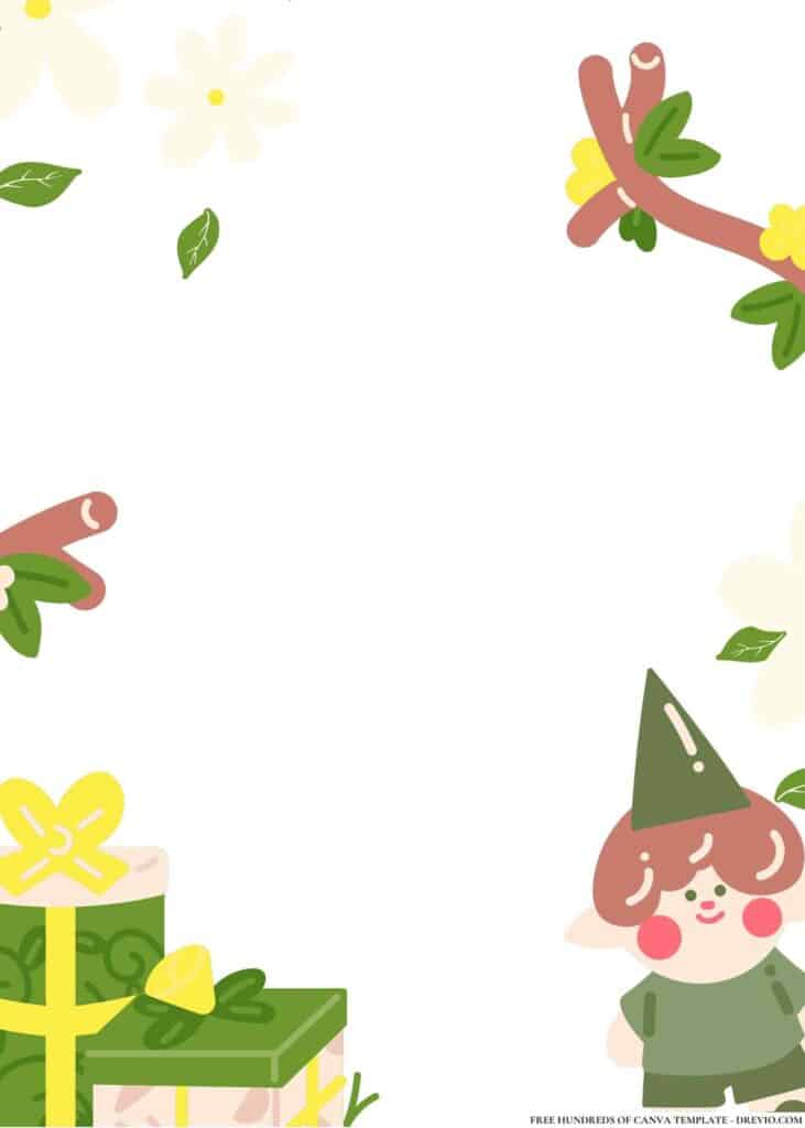 FREE Fairy Garden Birthday Canva Templates 14