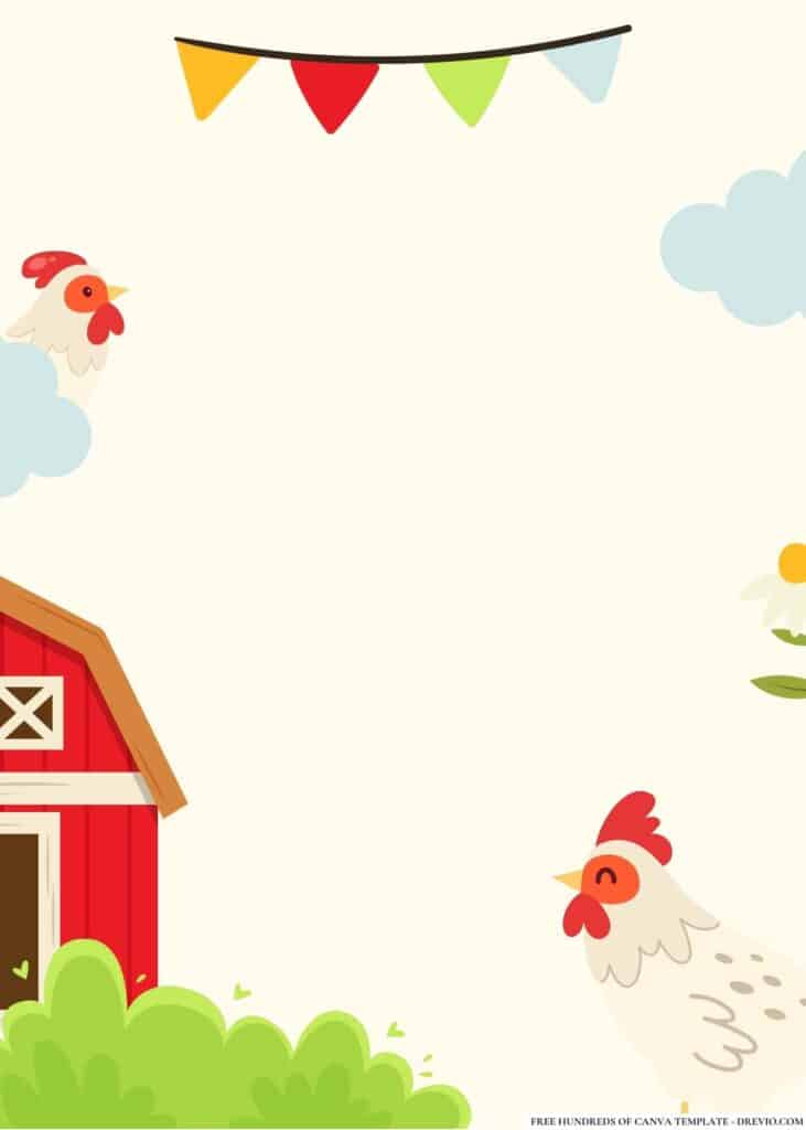 FREE Farm Birthday Canva Templates 10